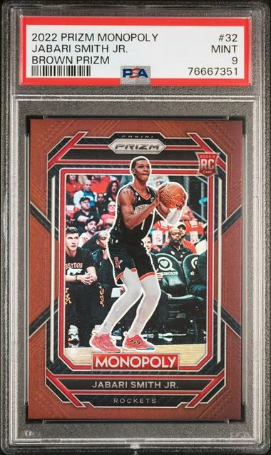 2022-23 Panini Prizm Jabari Smith Jr. Monopoly Brown Prizm #32 card image