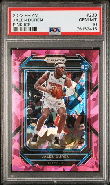 2022-23 Panini Prizm Jalen Duren Green Prizm #239 card image