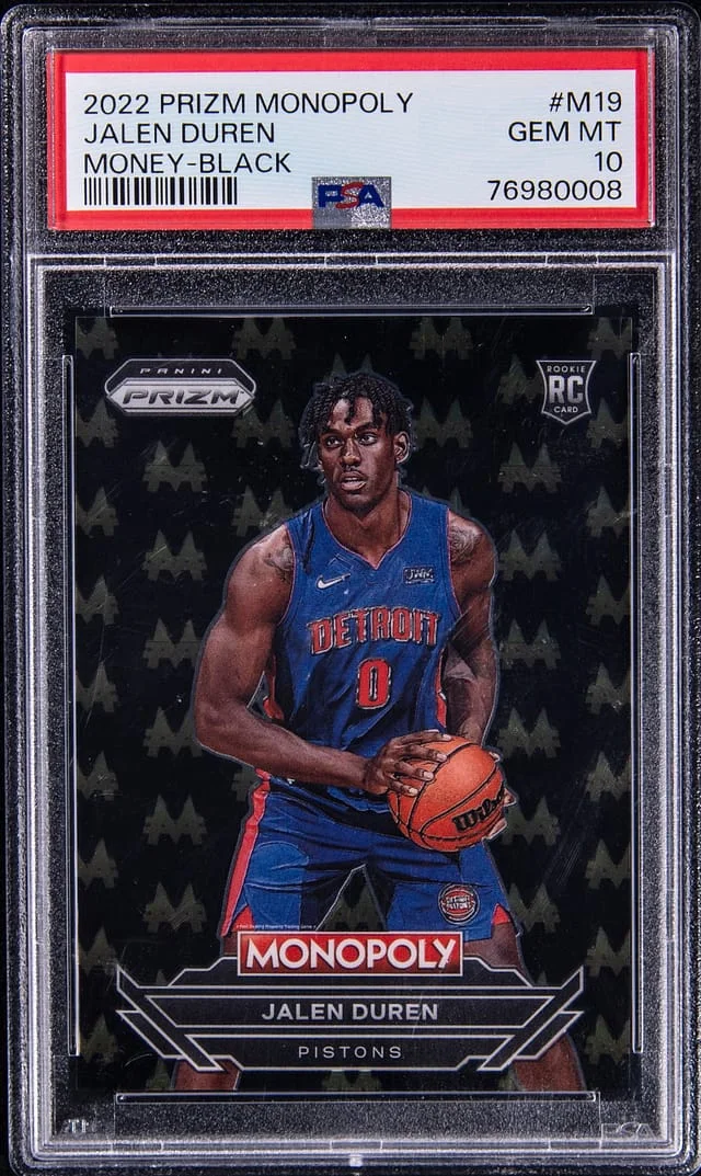 2022-23 Panini Prizm Jalen Duren Monopoly Money Black #M19 card image