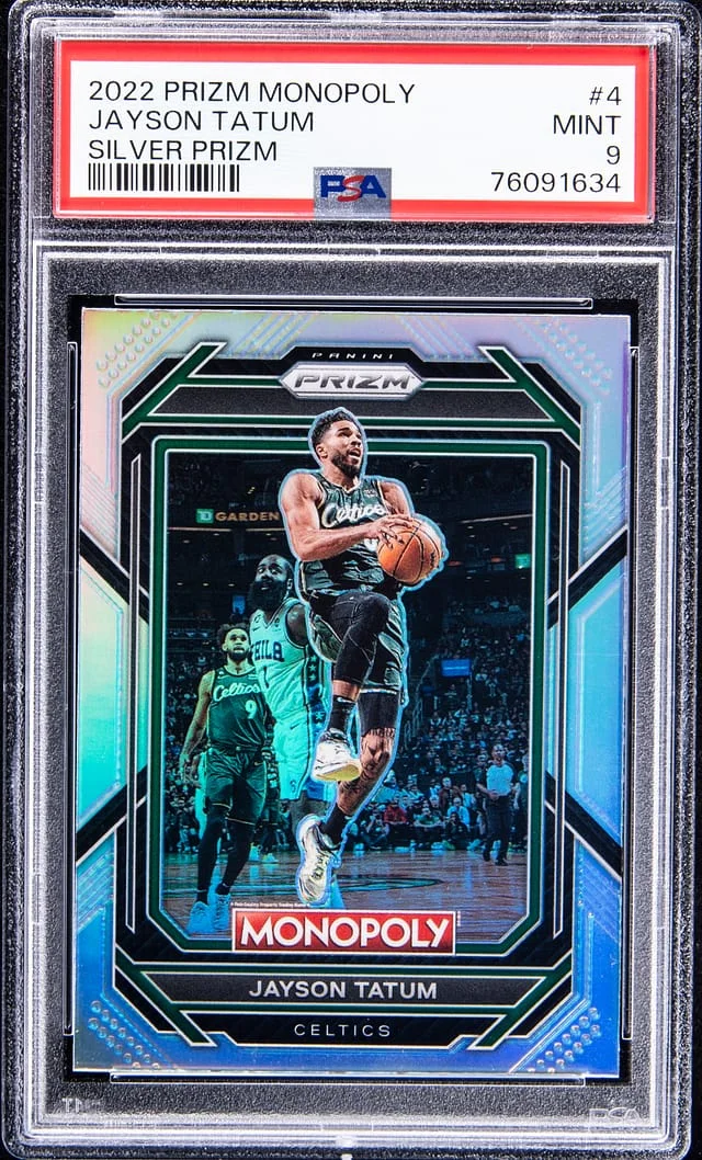 2022-23 Panini Prizm Jayson Tatum Monopoly Silver #4 card image