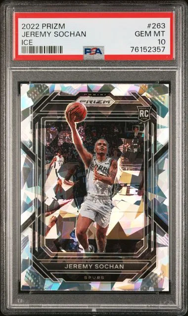 2022-23 Panini Prizm Jeremy Sochan Hyper #263 card image