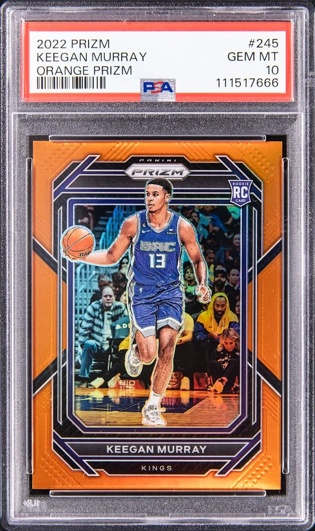 2022-23 Panini Prizm Keegan Murray Orange #245 card image