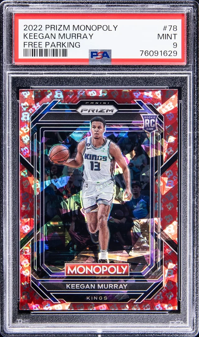 2022-23 Panini Prizm Keegan Murray Monopoly Free Parking #78 card image