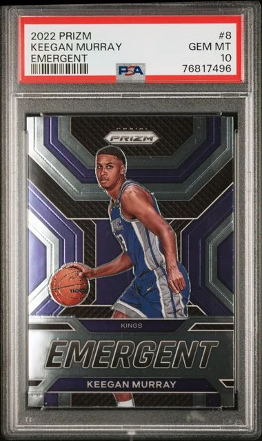 2022-23 Panini Prizm Keegan Murray Emergent #8 card image