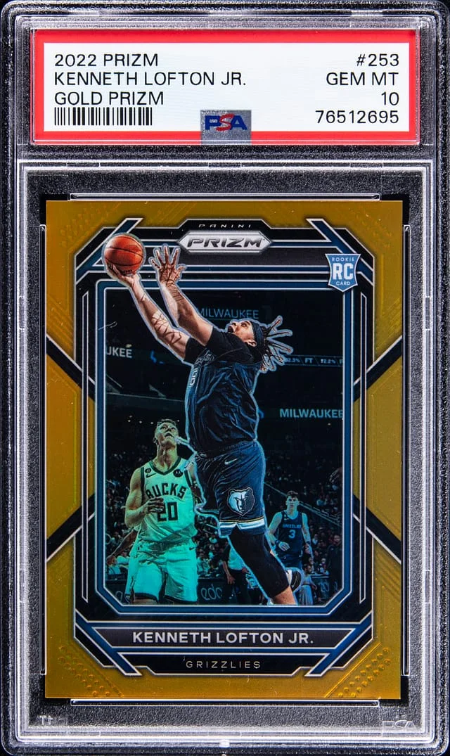 2022-23 Panini Prizm Kenneth Lofton Jr. Gold Prizm #253 card image