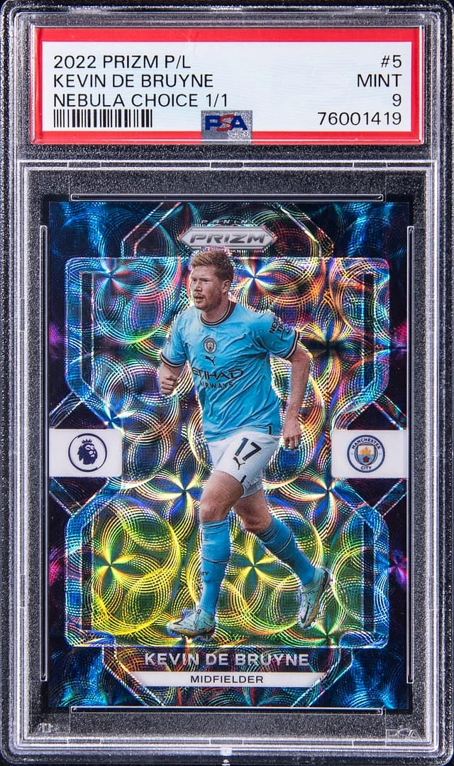 2022-23 Panini Prizm Kevin De Bruyne Premier League Pink Breakaway Prizm #5 card image