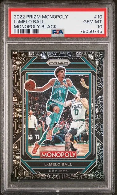 2022-23 Panini Prizm Lamelo Ball Monopoly Monopoly Black #10 card image