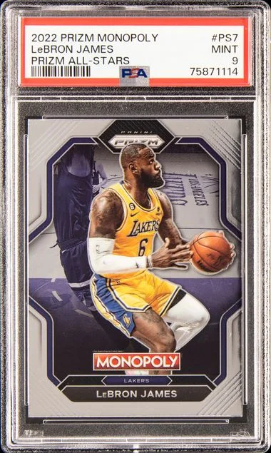 2022-23 Panini Prizm LeBron James Monopoly Prizm All-Stars #PS-7 card image