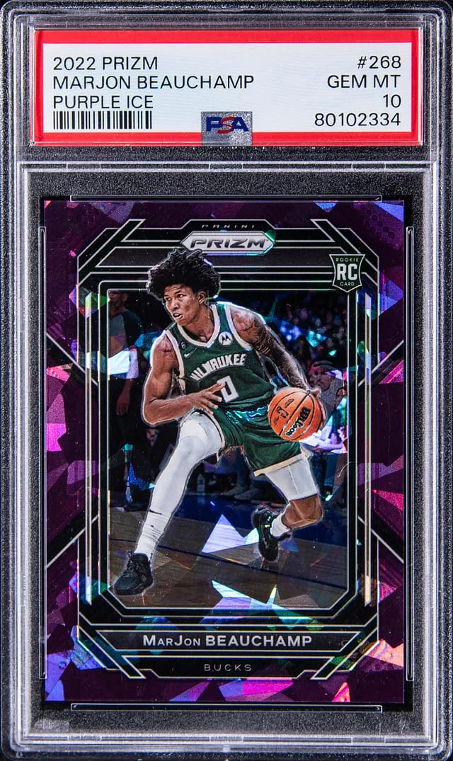 2022-23 Panini Prizm Marjon Beauchamp Purple Ice Prizm #269 card image