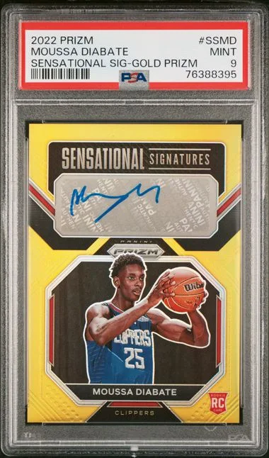 2022-23 Panini Prizm Moussa Diabate Sensational Signatures Gold Prizm #SS-MD card image
