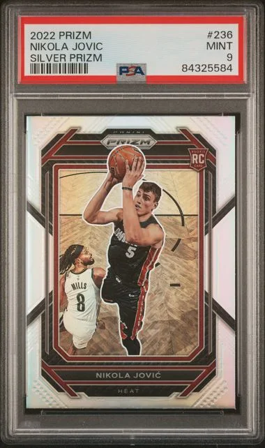 2022-23 Panini Prizm Nikola Jovic Silver Prizm #236 card image