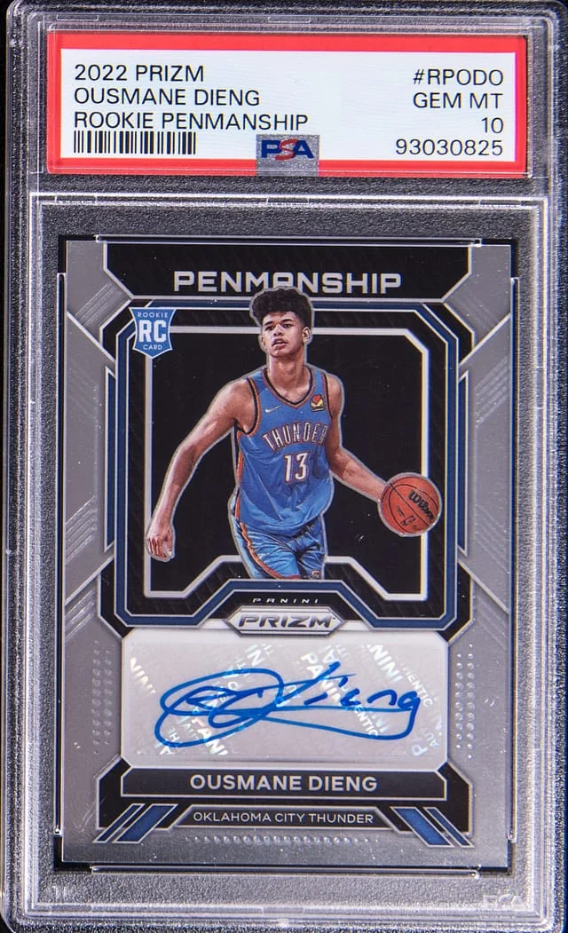 2022-23 Panini Prizm Ousmane Dieng Penmanship #RPODO card image