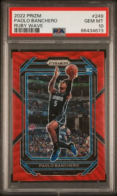 2022-23 Panini Prizm Paolo Banchero Red Ice #249 card image