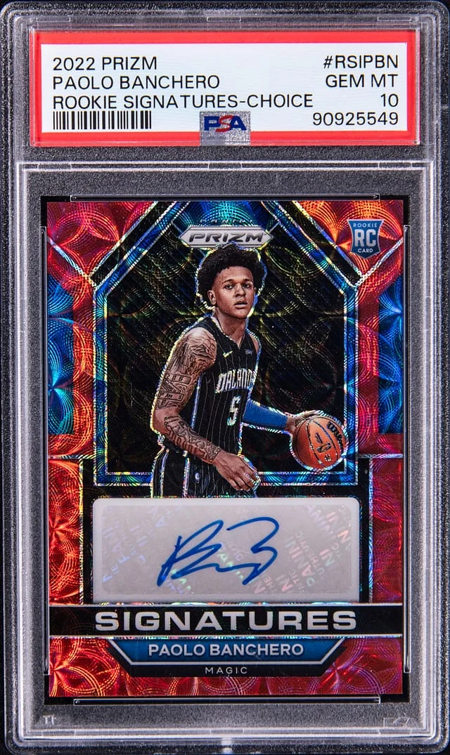 2022-23 Panini Prizm Paolo Banchero Signatures Choice Prizm #RSI-PBN card image
