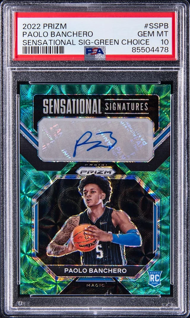 2022-23 Panini Prizm Paolo Banchero Sensational Signatures Choice Prizm #SS-PB card image