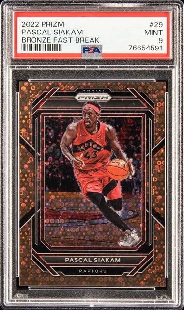 2022-23 Panini Prizm Pascal Siakam Bronze Fast Break #29 card image