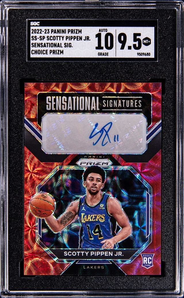 2022-23 Panini Prizm Scottie Pippen Jr. Sensational Signatures Choice Prizm #SS-SP card image