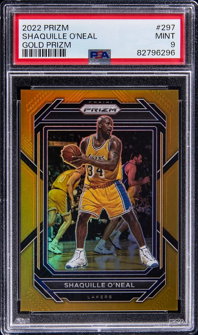2022-23 Panini Prizm Shaquille O'Neal Gold Prizm #297 card image