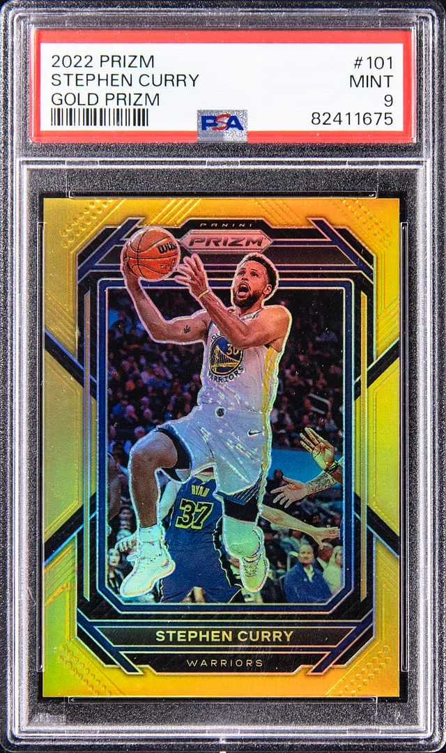 2022-23 Panini Prizm Stephen Curry Black Prizm #101 card image