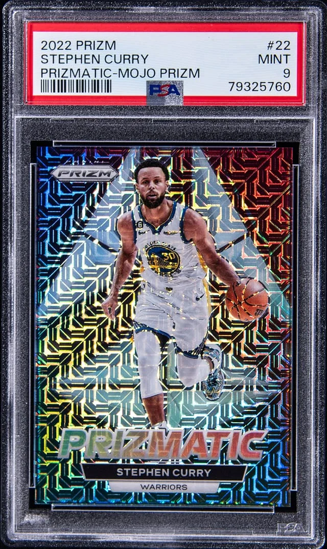 2022-23 Panini Prizm Stephen Curry Prizmatic Mojo #22 card image