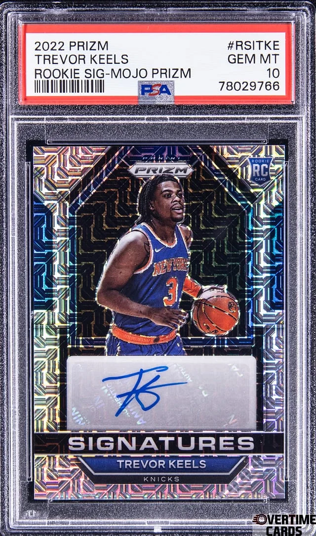 2022-23 Panini Prizm Trevor Keels Signatures Mojo #RSITKE card image