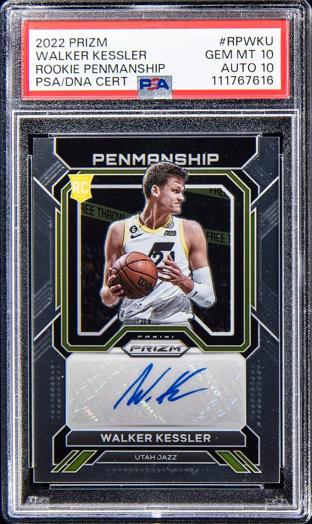 2022-23 Panini Prizm Walker Kessler Penmanship #RP-WKU card image