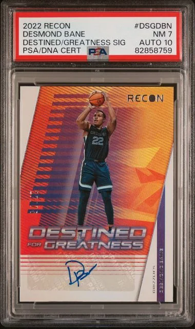 2022-23 Panini Recon Desmond Bane Destined For Greatness Signatures #DSG-DBN card image