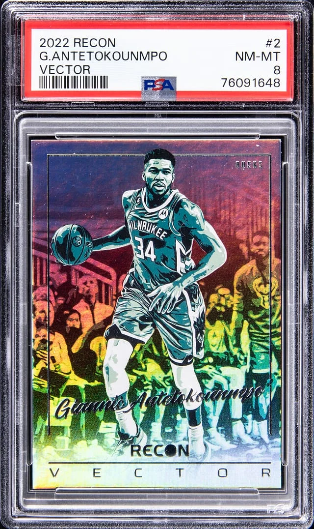 2022-23 Panini Recon Giannis Antetokounmpo Vector #2 card image