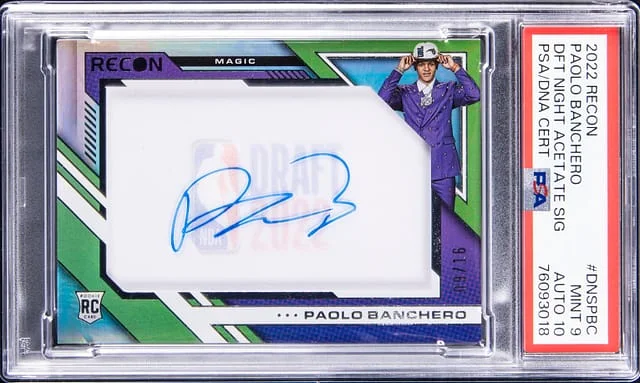 2022-23 Panini Recon Paolo Banchero Draft Night Acetate Signatures #DNSPBC card image