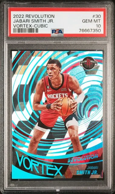 2022-23 Panini Revolution Jabari Smith Jr. Vortex Cubic #30 card image