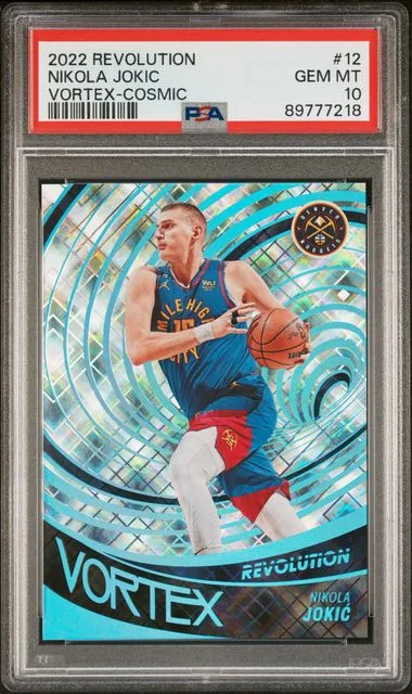 2022-23 Panini Revolution Nikola Jokic Vortex Cosmic #12 card image