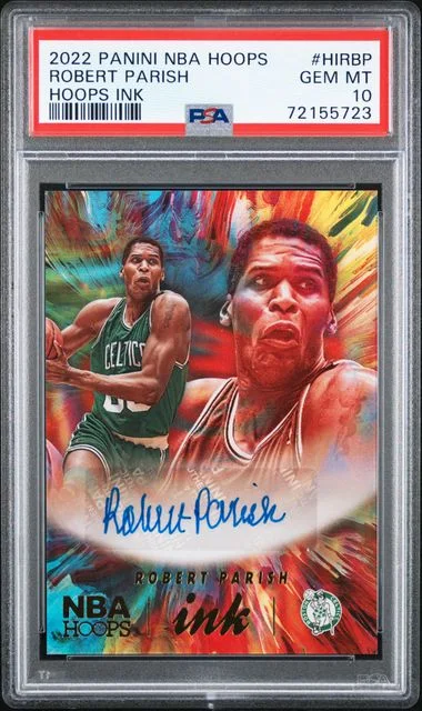 2022-23 Panini Robert Parish NBA Hoops Hoops Ink #HI-RBP card image