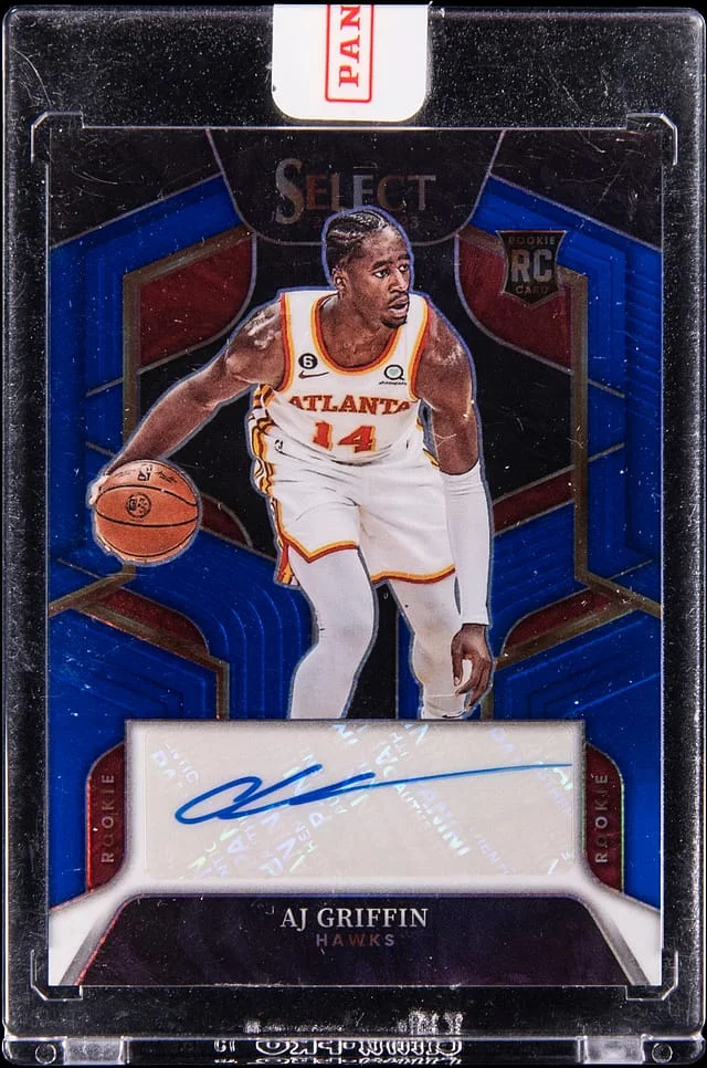 2022-23 Panini Select AJ Griffin Signatures Blue Prizm #RS-AJG card image