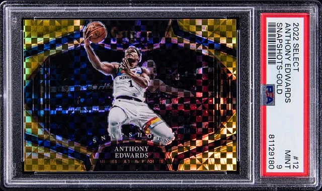 2022-23 Panini Select Anthony Edwards Snapshots Gold #12 card image