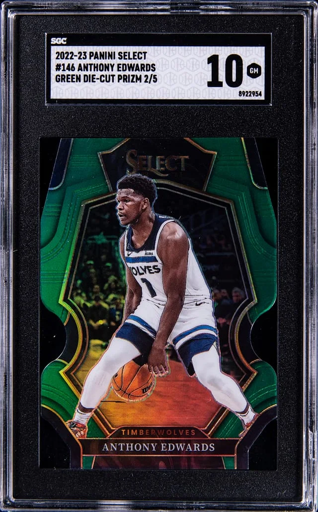 2022-23 Panini Select Anthony Edwards Red Disco #146 card image