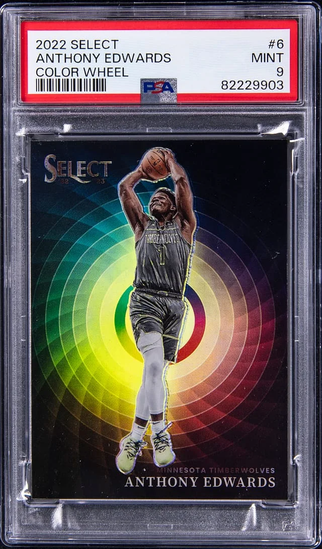2022-23 Panini Select Anthony Edwards Color Wheel #6 card image
