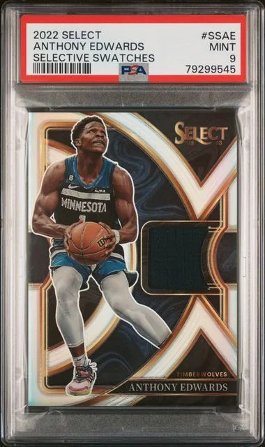 2022-23 Panini Select Anthony Edwards Game-Used Selective Swatches #SS-AE card image