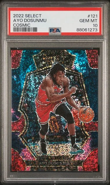 2022-23 Panini Select Ayo Dosunmu Cosmic #121 card image