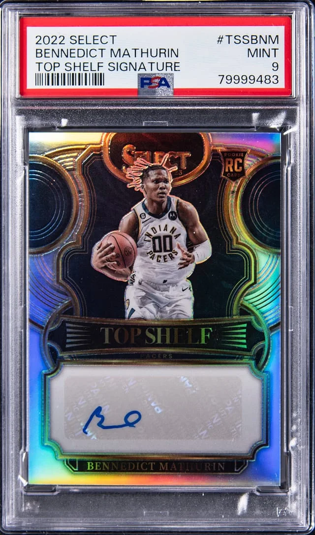 2022-23 Panini Select Bennedict Mathurin Top Shelf Signature #TSS-BNM card image