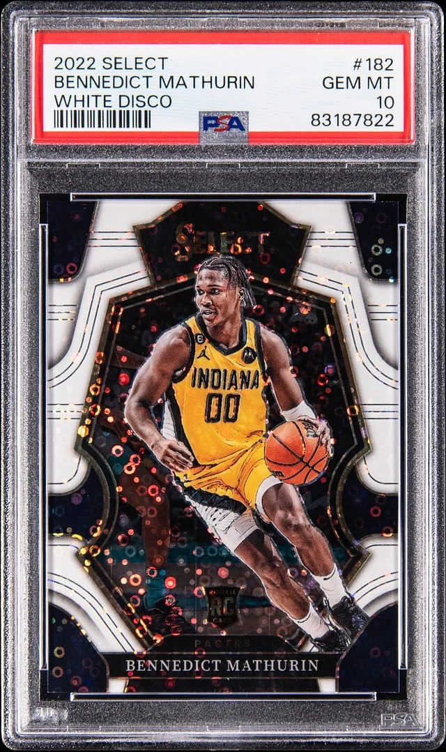 2022-23 Panini Select Bennedict Mathurn White Disco #182 card image