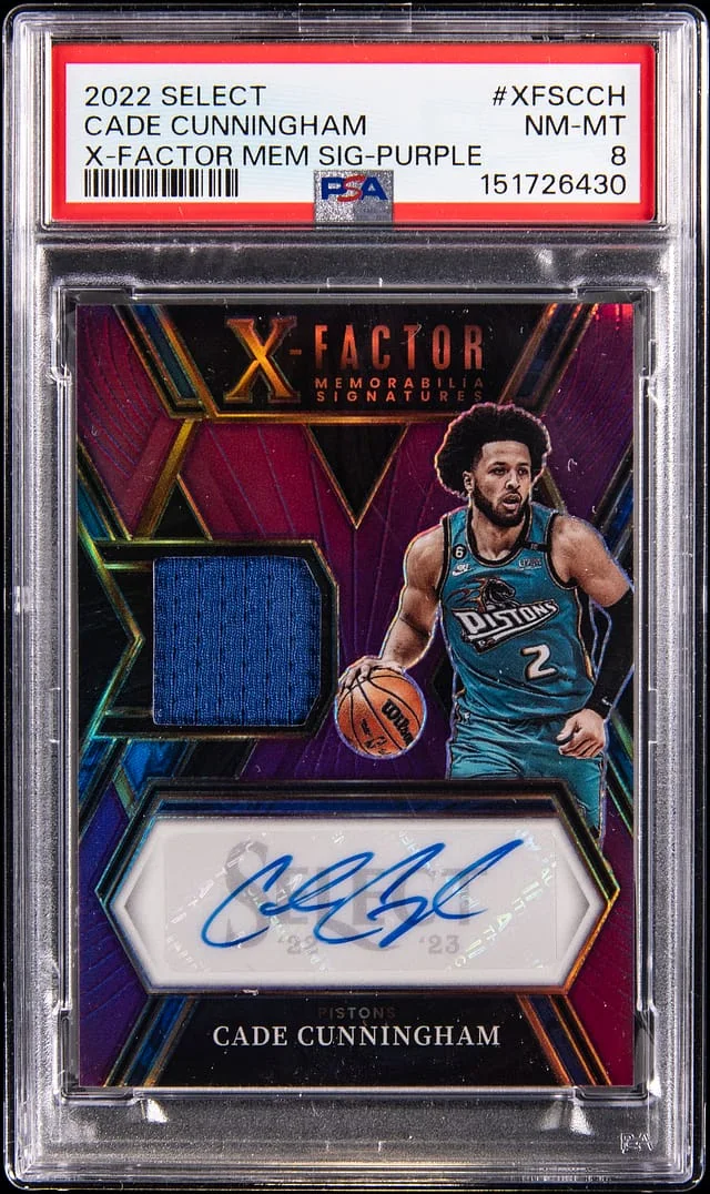 2022-23 Panini Select Cade Cunningham X-Fractor #XFS-CCH card image