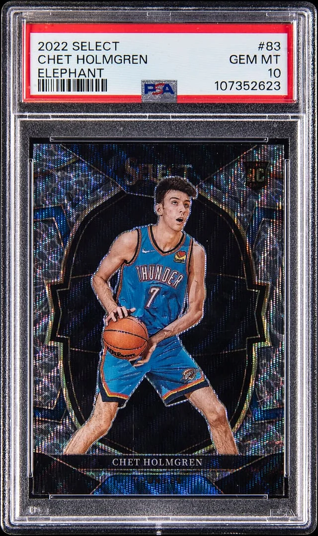 2022-23 Panini Select Chet Holmgreen Concourse Elephant Prizm #83 card image