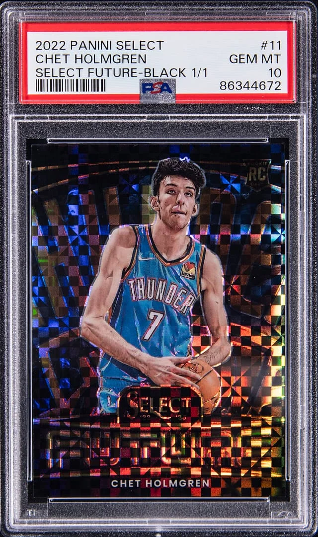 2022-23 Panini Select Chet Holmgren Future Black #11 card image