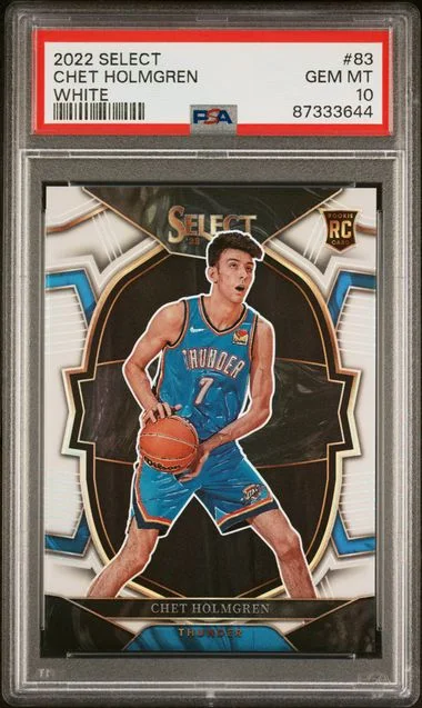 2022-23 Panini Select Chet Holmgren Orange Flash #83 card image