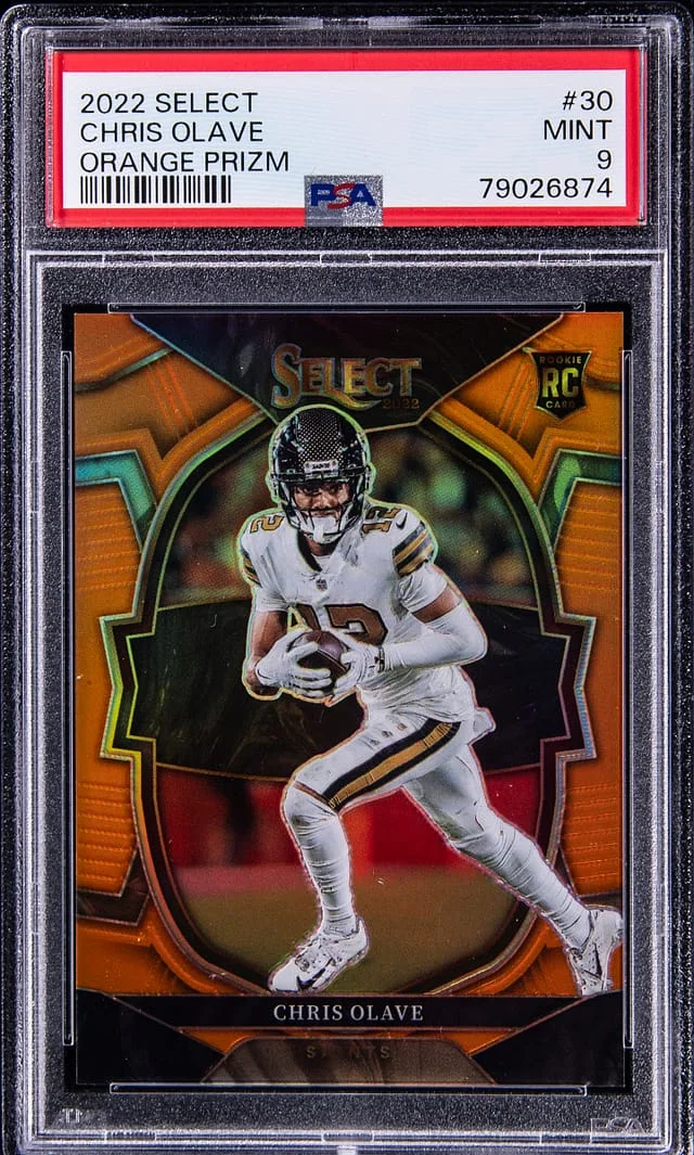 2022-23 Panini Select Chris Olave Orange Prizm #30 card image
