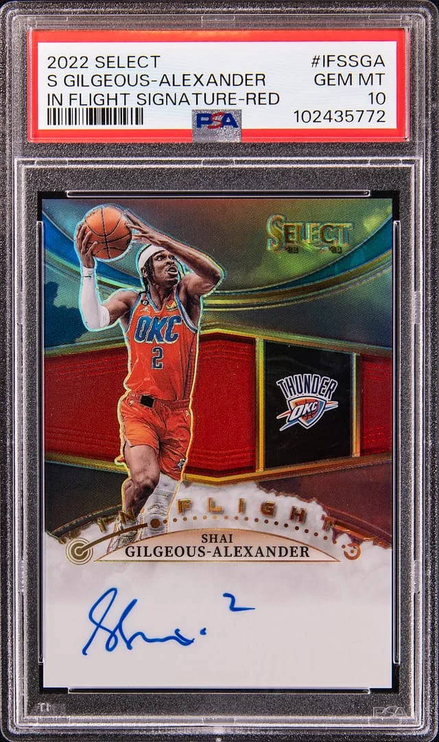 2022-23 Panini Select In Flight Signatures Red #IFS #no-number card image