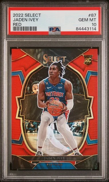 2022-23 Panini Select Jaden Ivey Red #87 card image