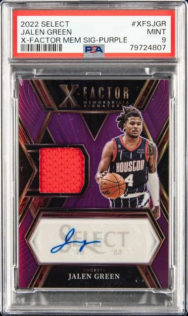 2022-23 Panini Select Jalen X-Factor Memorabilia Signature Purple #XFS-JGR card image