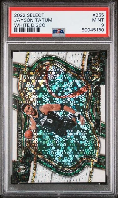 2022-23 Panini Select Jayson Tatum Neon Purple Pulsar FOTL #255 card image