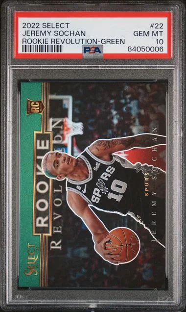 2022-23 Panini Select Jeremy Sochan Revolution Green #22 card image